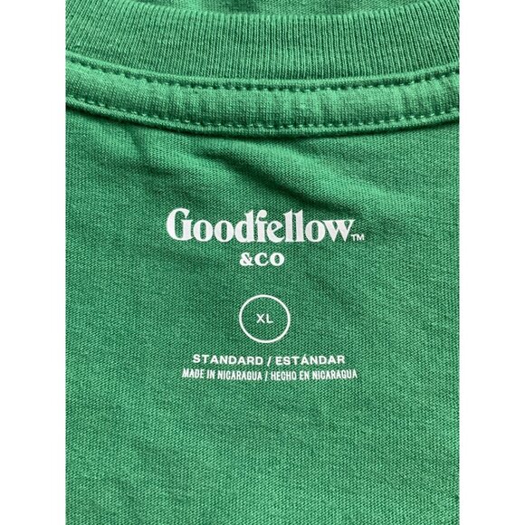 Goodfellow & Co Mens Green Graphic T-Shirt "Dashing" Crew Neck Short Sleeve XL - Picture 10 of 10